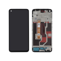 Compleet scherm zwart OLED Oppo A76 (met frame)