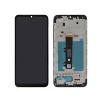 Compleet scherm zwart Moto E20 (met frame)