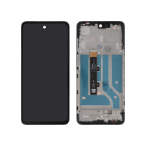 Compleet scherm zwart Moto Edge 20 Lite (met frame) (ReLife)