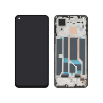 Compleet scherm zwart OnePlus Nord 2 5G (met frame) (ReLife)
