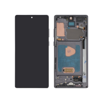 Compleet scherm zwart Galaxy Note 20 (met frame) (N980F)