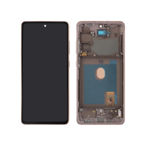Compleet scherm oranje Galaxy S20 FE 4G/5G (G780F/G781B) (met frame)