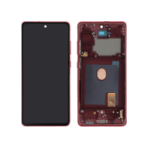 Compleet scherm rood Galaxy S20 FE 4G/5G (G780F/G781B) (met frame)