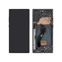 Compleet scherm zwart Galaxy Note 10+ (N975F) (met frame)