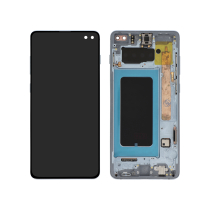Compleet scherm blauw Galaxy S10+ (G975F) (met frame)