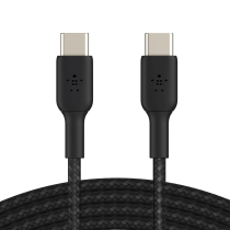 BELKIN gevlochten kabel USB-C naar USB-C 2m (zwart)