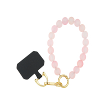 FAIRPLAY korte telefoonketting 30cm KIARA (roze kralen)
