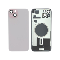 Achterglas roze iPhone 15 Plus (met MagSafe) (zonder logo)