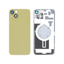 Compleet achterglas geel iPhone 14 Plus (met MagSafe) (zonder logo)