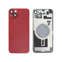 Compleet achterglas rood iPhone 14 Plus (met MagSafe) (zonder logo)