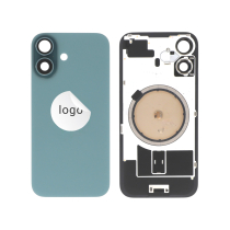 Achterglas groenblauw iPhone 16 (Pulled B)