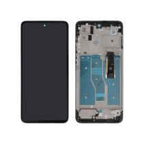 Compleet scherm zwart Moto G52 (met frame) (ReLife)