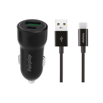 FAIRPLAY set autolader (20W) + kabel USB-C