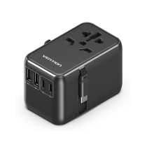 VENTION adapter USB 4 poorten GaN met kabel USB-C