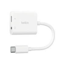 BELKIN adapter USB-C naar Jack/USB-C (wit)