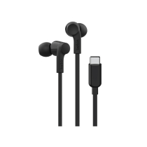 BELKIN bedrade oordopjes USB-C met microfoon (zwart)