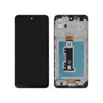 Compleet scherm zwart Moto E32 (met frame)