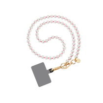 FAIRPLAY telefoonketting 100cm Tina (roze/wit)