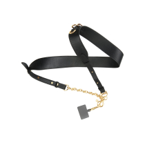 FAIRPLAY lange telefoonketting 120cm CIALA (zwart/goud)