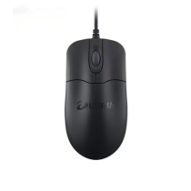 DAREU compacte bedrade muis (LM101) (zwart)