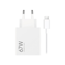 Xiaomi set oplader 67W + kabel USB-C (wit)