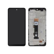 Compleet scherm zwart Moto G22 (met frame)