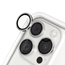 RHINOSHIELD camerabescherming iPhone 15 Pro/15 Pro Max (zilver)