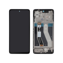 Compleet scherm zwart Moto G62 5G (met frame)