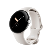 Pixel Watch 41mm zilver met sportbandje beige (Wifi)