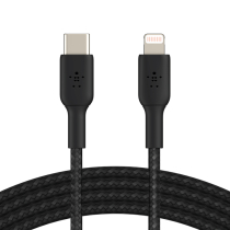 BELKIN gevlochten kabel USB-C naar Lightning 1m (zwart)
