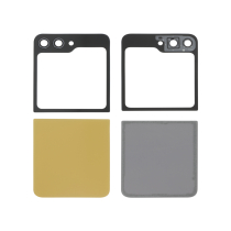 Compleet achterglas geel Galaxy Z Flip5 (F731B) (zonder logo)