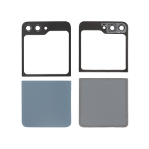 Compleet achterglas blauw Galaxy Z Flip5 (F731B) (zonder logo)