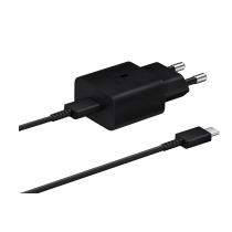 SAMSUNG set oplader 15W + kabel USB-C (zwart)