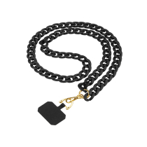 FAIRPLAY lange telefoonketting 120cm GIULIA (zwart)