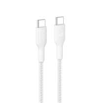 BELKIN gevlochten kabel PCR USB-C naar USB-C 240W 2.0 1m (wit)