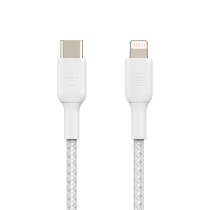 BELKIN gevlochten kabel USB-C naar Lightning 2m (wit)