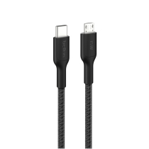 BELKIN gevlochten kabel PCR USB-C naar Micro-USB 2.0 1m (zwart)