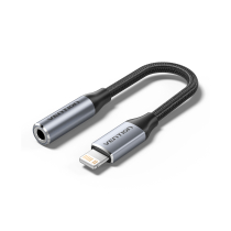 VENTION gevlochten adapter Lightning naar Jack 3,5mm