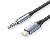 VENTION gevlochten kabel Lightning naar Jack 3,5mm (1m)