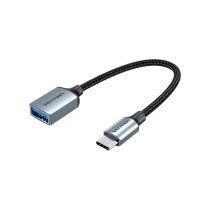 VENTION kabel OTG USB-C mannelijk naar USB-A vrouwelijk 0,15m (grijs)