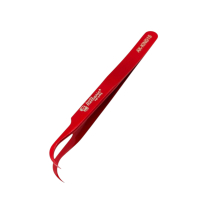 MECHANIC The King AK-K15 gebogen pincet rood