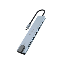 DEVIA Pro1 Hub USB-C 8-in-1 (grijs)