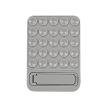 Zuignaphouder met ingebouwde standaard (lichtgrijs)