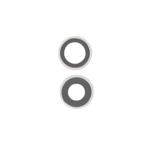 Achtercameralens met rand iPhone 12/12 Mini (wit)