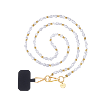 FAIRPLAY lange telefoonketting Melia 120 cm (wit)