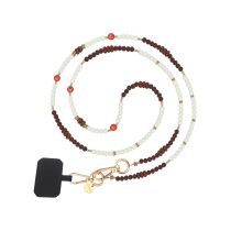FAIRPLAY lange telefoonketting Sophie 120 cm (beige)