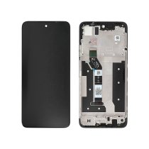 Compleet scherm zwart Moto G35 5G (met frame) (ReLife)