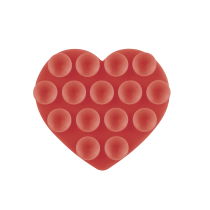 Hartvormige zuignaphouder (rood)