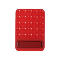 Zuignaphouder met ingebouwde standaard (rood)