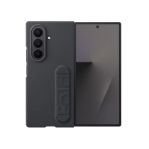 SAMSUNG siliconen beschermhoesje draagriem + beschermfolie Galaxy Z Fold 7 (zwart)